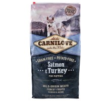 Сухой корм Carnilove Salmon and Turkey, для щенка всех пород, с лососе..
