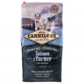 Carnilove Puppy Salmon & Turkey с лососем и индейкой для щенков 12кг..