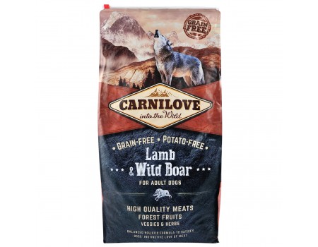 Carnilove Adult Lamb & WildBoar с ягненком и диким кабаном 12 кг