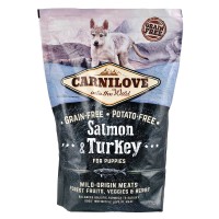 Сухой корм Carnilove Salmon and Turkey, для щенка всех пород, с лососем и индейкой, 1,5 кг