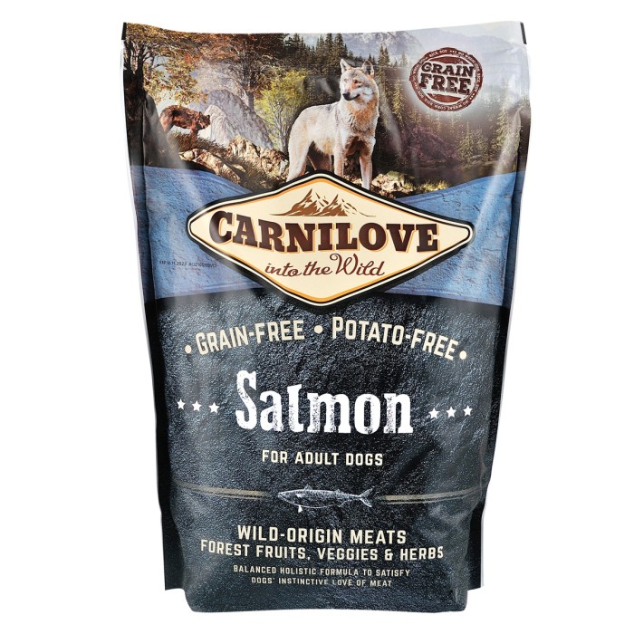 Сухой корм Carnilove Salmon, для взрослых собак всех пород, с лососем, 1,5 кг