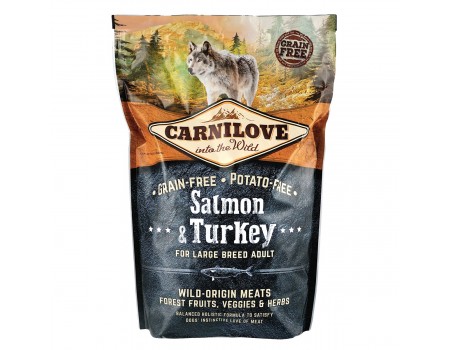 Carnilove Adult Large Salmon & Turkey з лососем та індичкою для дорослих собак великих порід 1,5 кг