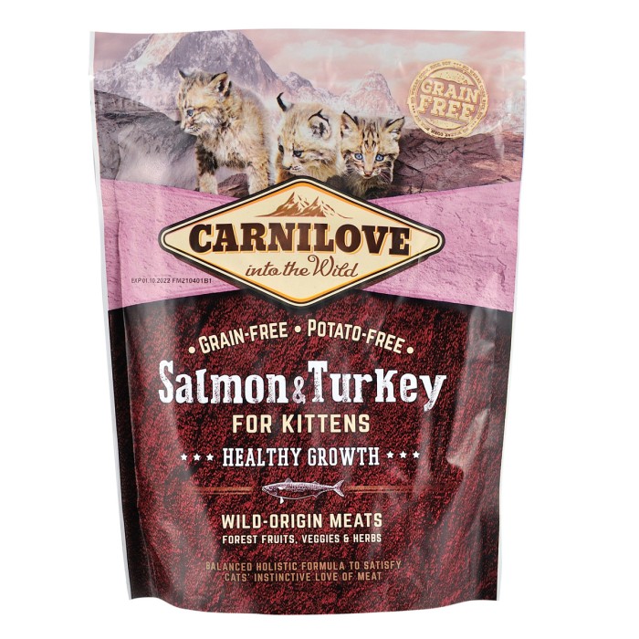 Корм сухий Carnilove Salmon & Turkey, для кошенят,  з лососем та індичкою, 400 г