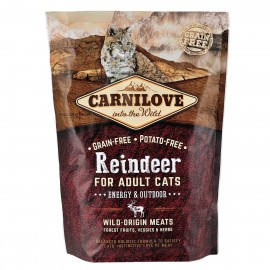 Carnilove Cat Raindeer Energy & Outdoor с мясом северного оленя для вз..