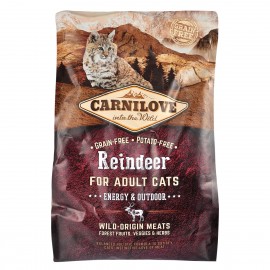 Carnilove Cat Raindeer Energy & Outdoor с мясом северного оленя для вз..