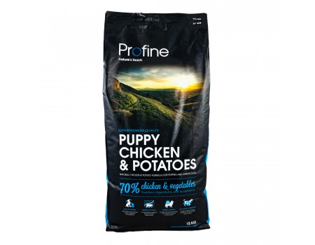 Profine (Профайн) Puppy CHICKEN & POTATOES - сухой корм для щенков и молодых собак с курицей и картофелем 15кг