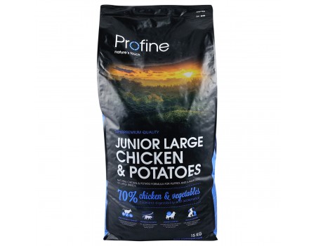 Profine (Профайн) Junior Large Breed Chicken & Potatoes - сухой корм для молодых собак крупных пород с курицей и картофелем 15кг