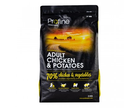 Profine (Профайн) Adult Chicken & Potatoes - сухой корм для взрослых собак с курицей и картофелем 3кг