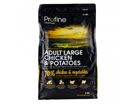 Profine (Профайн) Adult Large Breeds Chicken & Potatoes - сухой корм для собак крупных и гигантских пород с курицей и картофелем 3кг