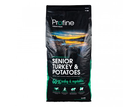 Profine (Профайн) Senior Turkey & Potatoes - сухой корм для пожилых собак с индейкой и картофелем 15кг