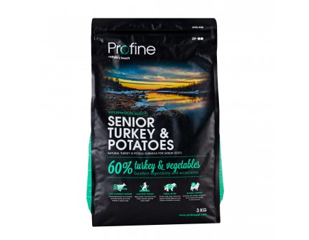 Profine (Профайн) Senior Turkey & Potatoes - сухой корм для пожилых собак с индейкой и картофелем  3кг