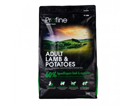 Profine (Профайн) Adult Breeds Lamb & Potatoes - сухой корм для взрослых собак с ягненком и картофелем 3кг