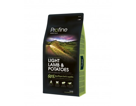 Profine (Профайн) Light Lamb & Potatoes - сухий корм для дорослих собак із зайвою вагою з ягнятком та картоплею 15кг