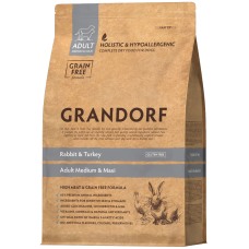 Grandorf Rabbit & Turkey Adult Medium Maxi - Грандорф Сухий корм для собак 10кг