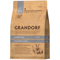 Grandorf Rabbit & Turkey Adult Medium Maxi - Грандорф Сухой корм для собак 1 кг