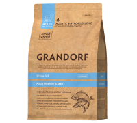 Grandorf White Fish and Rice Adult Medium Maxi - Грандорф Сухой корм д..