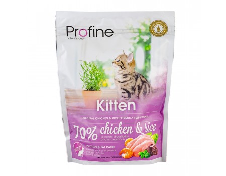 Profine KITTEN корм з натуральним курячим м'ясом та рисом для кошенят 300г