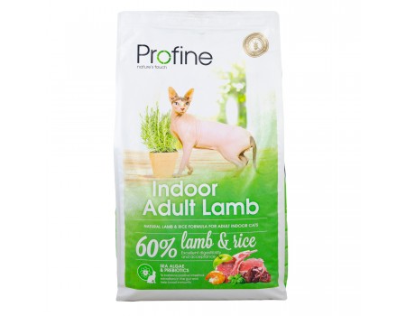 Profine INDOOR корм з натуральним курячим м'ясом та рисом для кішок, що містяться в приміщенні 10кг