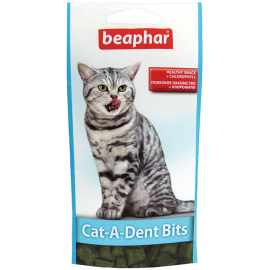 Beaphar Cat-A-Dent Bits Подушечки для чистки зубов кошек, 75 шт..