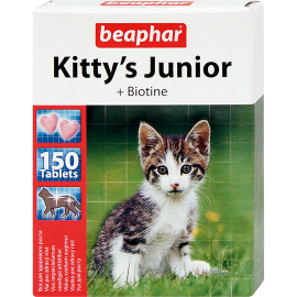 Beaphar Кормовая добавка Kitty's Junior с биотином для котят 1000т..