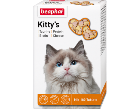 Beaphar Кормова добавка Kitty's Mix для котів 180 таб.