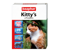Beaphar Кормова добавка Kitty's + Protein із протеїном для кішок 75 та..