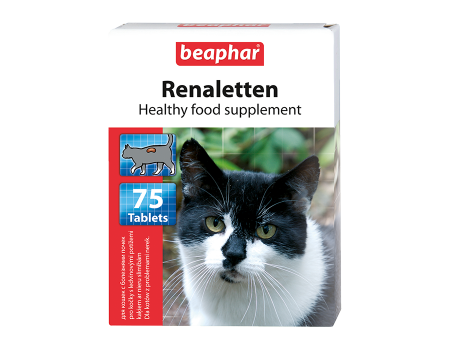 Beaphar Кормова добавка Renaletten для кішок із нирковими проблемами, 75 табл.
