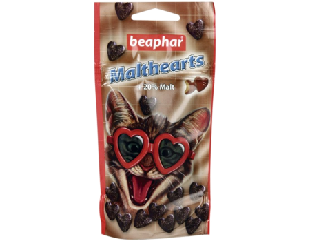 Beaphar Сердечки Malthearts с мальт-пастой для кошек, 150 таб