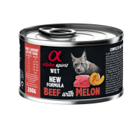 Повнораціонний вологий корм Alpha Spirit Beef with Melon, для дорослих..