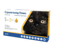 Стронгхолд Плюс (Stronghold Plus) 15 мг/2,5 мг краплі для котів вагою ..