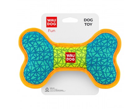 Іграшка для собак WAUDOG Fun, "Кістка", 20х12 см, блакитний