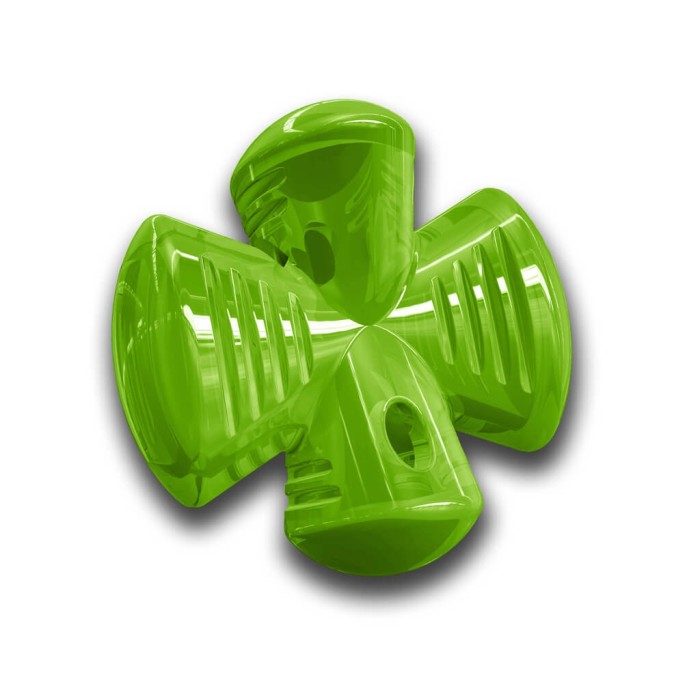 Bionic Opaque Stuffer Игрушка для собак Бионик Опак Стаффер для лакомства зеленый, 12,5х12,5х6.8 см