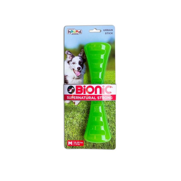 Bionic Opaque Stick Игрушка для собак Бионик Опак Сток гантель Зеленая, средняя M, 22х6,1х4,8 см