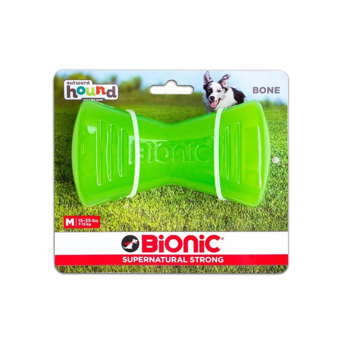 Bionic Bone Іграшка для собак Біонік Опак Бон кістка зелена, велика L, 14.7х7,9х6.4 см