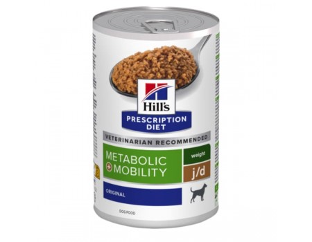 Влажный корм для собак Hill’s PRESCRIPTION DIET Metabolic + Mobility снижение веса и поддержка суставов, консерва, 370 г