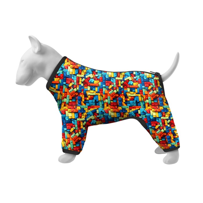 Вітровка для собак WAUDOG Clothes, "Блоки", S35, В 47-51 см, С 35-39 см