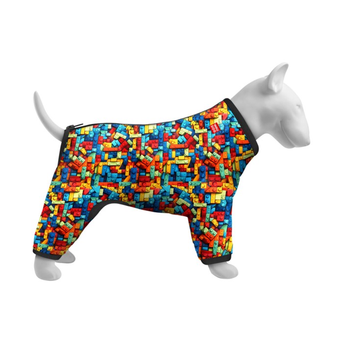 Вітровка для собак WAUDOG Clothes, "Блоки", S35, В 47-51 см, С 35-39 см
