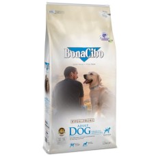 Сухой корм BonaCibo Adult Dog Chicken&Rice для взрослых собак всех пород, курица/анчоусы/рис, 15 кг