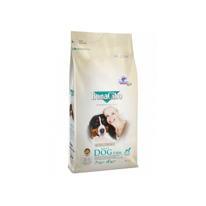 Сухой корм BonaCibo Adult Dog Form для стареющих собак и собак с лишним весом, курица/анчоусы/рис, 15 кг
