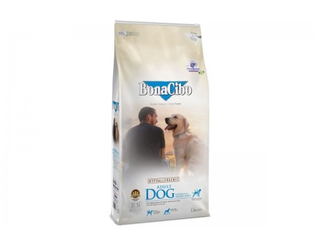 ***BonaCibo Adult Dog Chicken & Rice з анчоусами 4 кг(термін придатності 09.2026)
