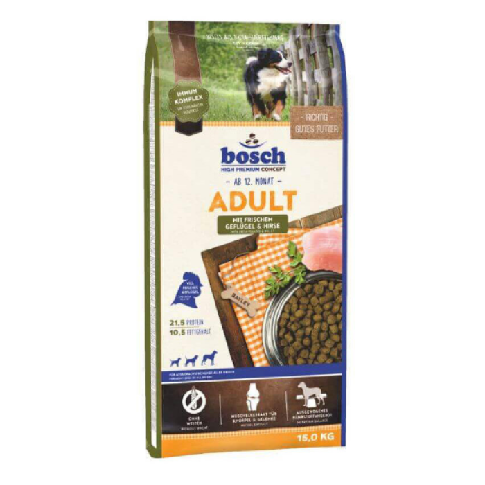 Bosch Adult - Корм для дорослих собак, птах зі спельтою 15 кг