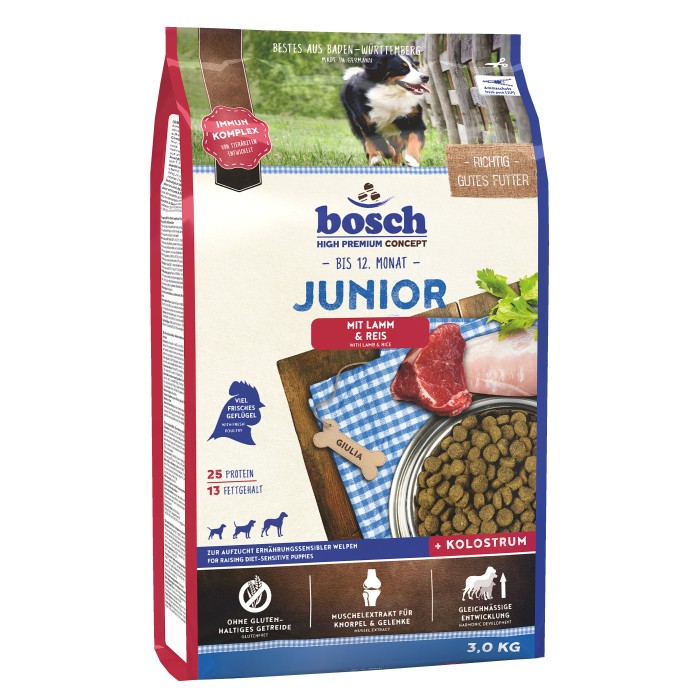 Корм Bosch Junior ягнёнок и рис 3кг