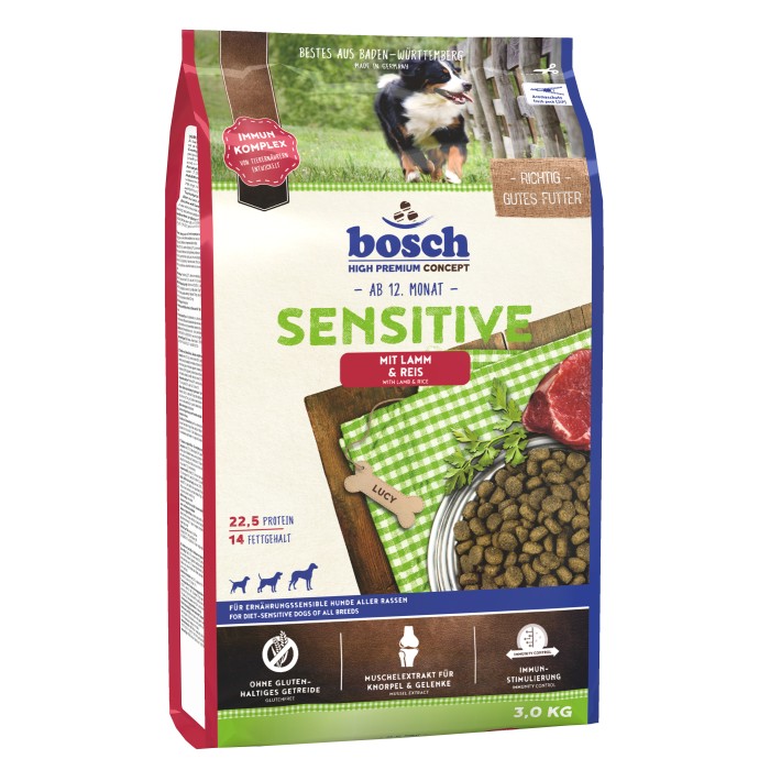 Корм Bosch Sensitive Ягня та рис для Собак 15кг