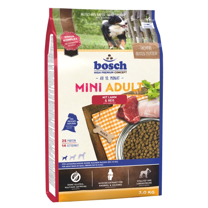 Bosch Mini Adult ягня та рис 3кг