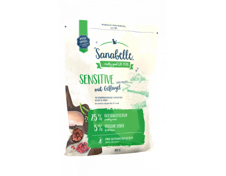 Sanabelle Sensitive Диетический кошачий корм  с мясом домашней птицы 10кг