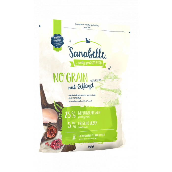Sanabelle No Grain Беззерновий котячий корм з низьким алергенним потенціалом 10кг