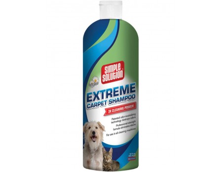 Шампунь Simple Solution Extreme Carpet Shampoo для удаления запахов и пятен жизнедеятельности домашних животных с ковров  945 мл