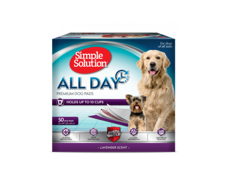 Simple Solution All Day Premium Dog Pads пеленки для собак 50 шт. 58x60см.