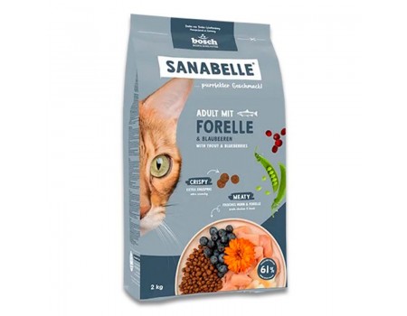 Корм для котів Sanabelle Adult (форель із чорницями) 2 кг