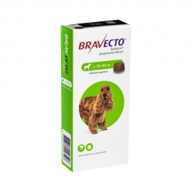  Таблетки Bravecto (Бравекто) 500 мг от блох и клещей для собак 10-20 ..